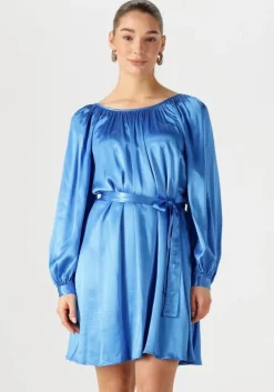 blauwe greek archaic kori mini jurk 130802