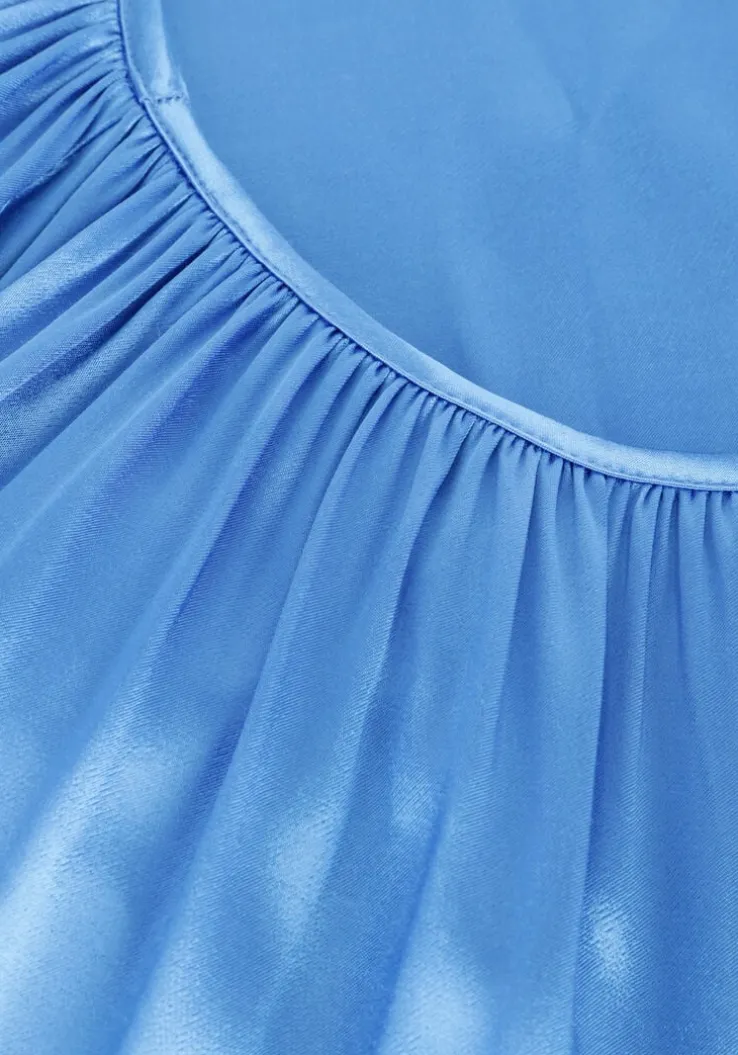 blauwe greek archaic kori mini jurk 130802