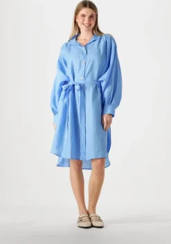 blauwe greek archaic kori midi jurk 130463