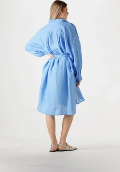 blauwe greek archaic kori midi jurk 130463