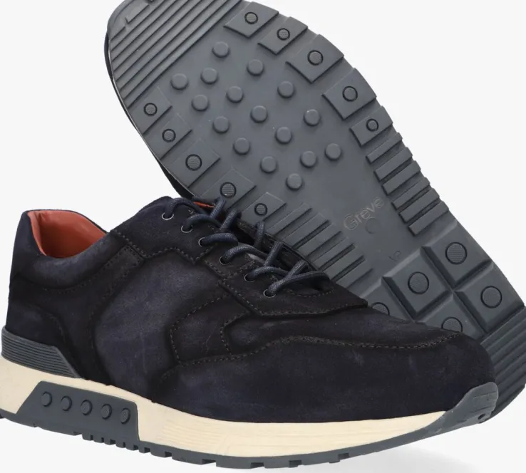 blauwe greve lage sneakers haarlem k