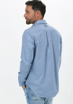 blauwe g-star raw casual overhemd secret utility reg shirt