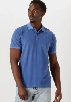 blauwe g-star raw polo dunda overdyed slim polo ss