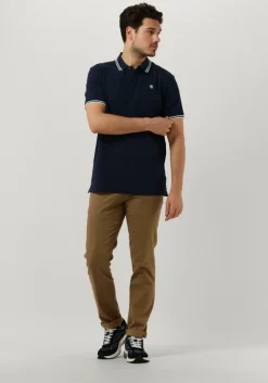 blauwe g-star raw polo dunda slim stripe polo s/s