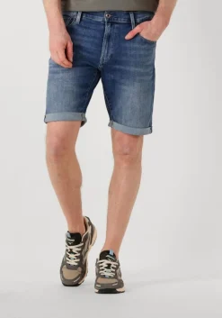 blauwe g-star raw shorts 3301 slim short