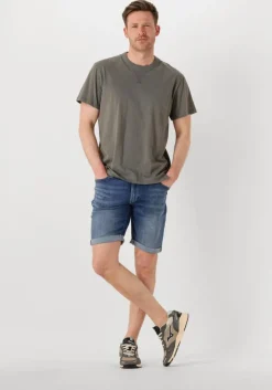 blauwe g-star raw shorts 3301 slim short