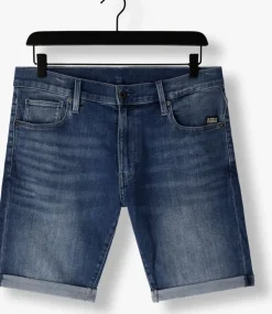blauwe g-star raw shorts 3301 slim short