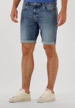 blauwe g-star raw shorts 3301 slim short