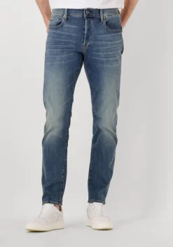 blauwe g-star raw slim fit jeans 3301 slim
