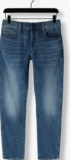 blauwe g-star raw slim fit jeans 3301 slim