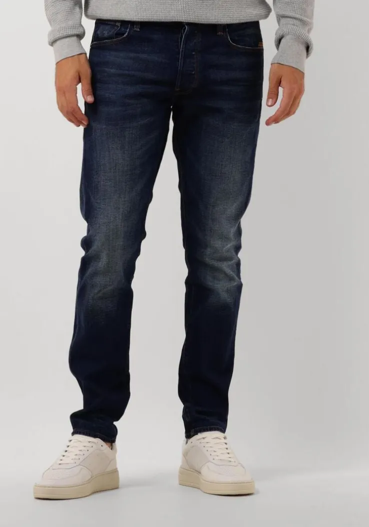 blauwe g-star raw slim fit jeans 3301 slim