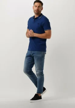 blauwe g-star raw straight leg jeans 3301 regular tapered