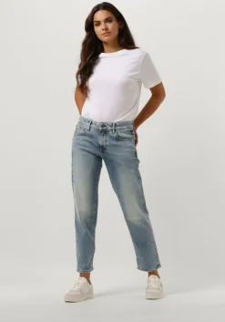 blauwe g-star raw straight leg jeans kate boyfriend wmn
