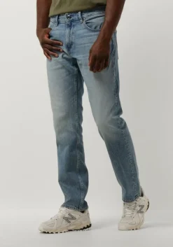 blauwe g-star raw straight leg jeans mosa straight