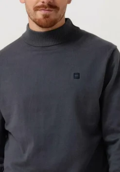 blauwe g-star raw trui premium core mock knit