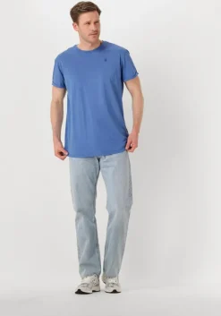 blauwe g-star raw t-shirt lash r t ss