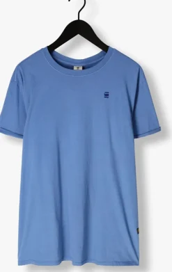 blauwe g-star raw t-shirt lash r t ss