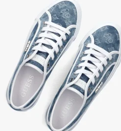 blauwe guess lage sneakers jelexa