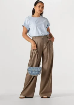 blauwe guess schoudertas cerelia flap shoulder bag