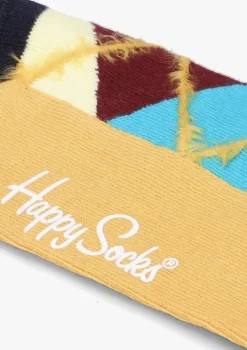 blauwe happy socks sokken argyle