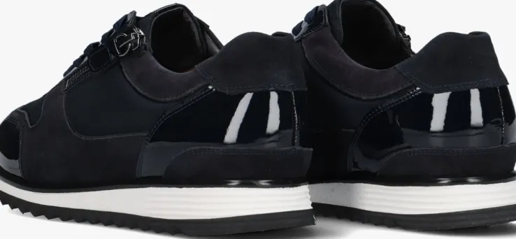 blauwe hassia lage sneakers 302035