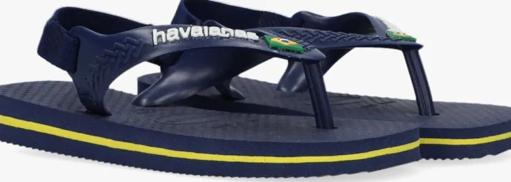 blauwe havaianas teenslippers baby brasil logo ii