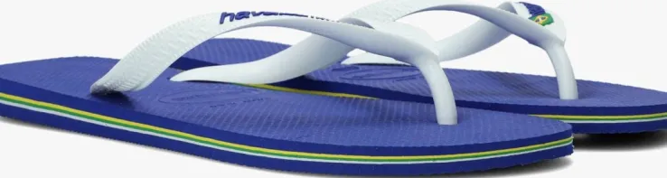 blauwe havaianas teenslippers brasil logo