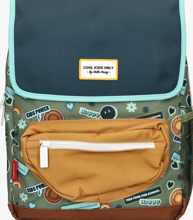 blauwe hello hossy rugtas smiley