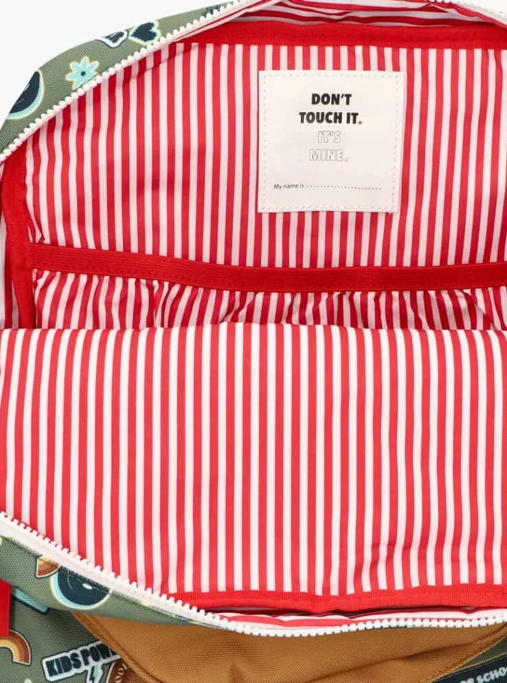 blauwe hello hossy rugtas smiley