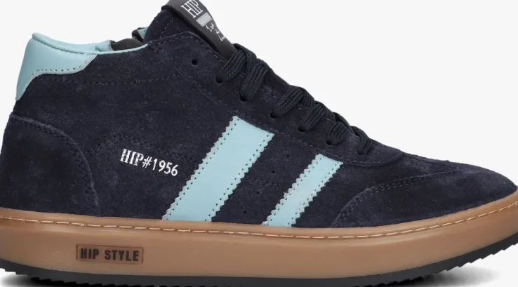 blauwe hip hoge sneakers h1253