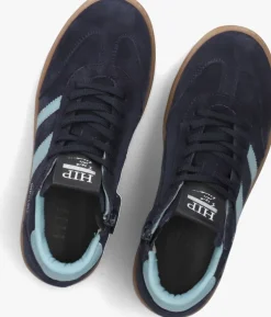 blauwe hip hoge sneakers h1253