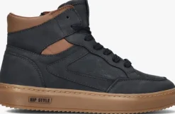 blauwe hip hoge sneakers h1202