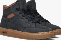 blauwe hip hoge sneakers h1202