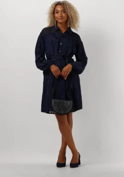 blauwe hvisk schoudertas halo denim embellished