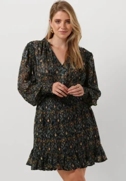 blauwe ibana mini jurk deela - print