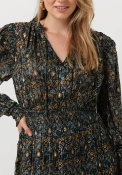 blauwe ibana mini jurk deela - print