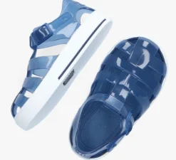 blauwe igor platte sandalen tenis