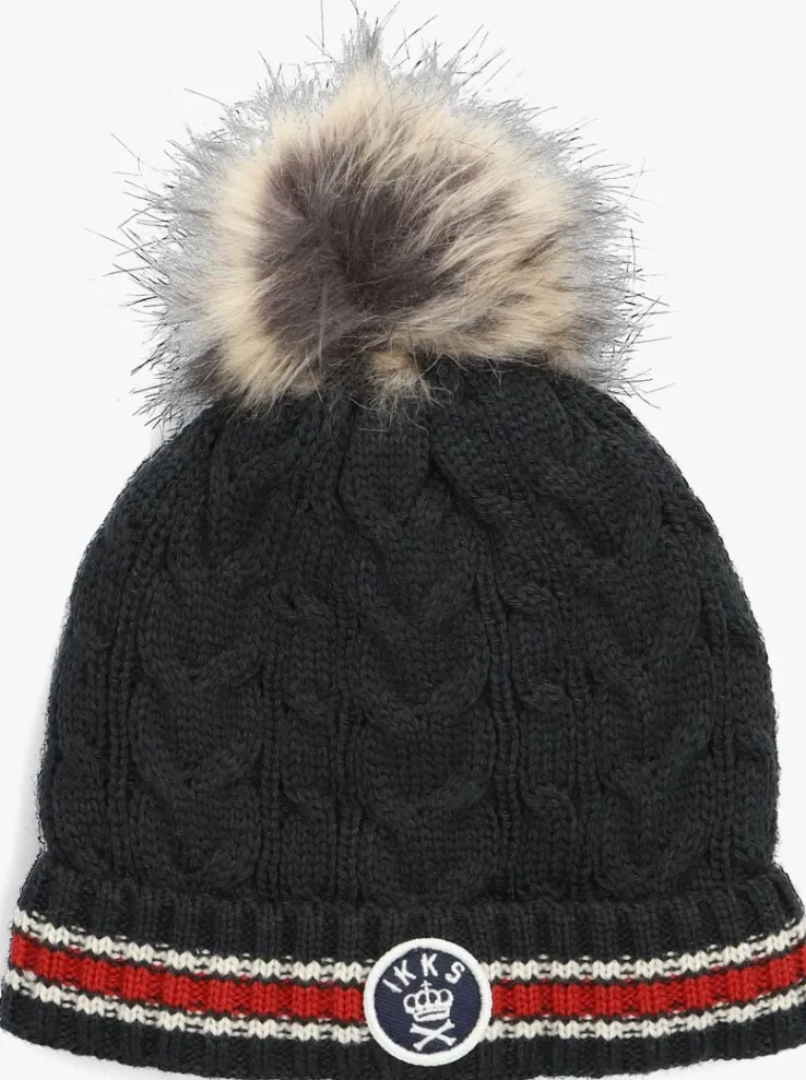 blauwe ikks muts bonnet