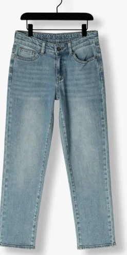 blauwe indian blue jeans straight leg jeans 2554 wide straight blue denim