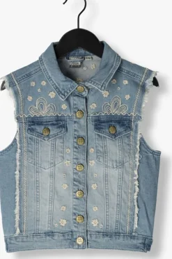 blauwe indian blue jeans gilet denim gilet embroidery