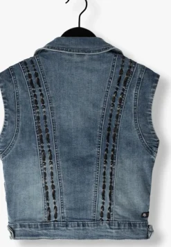 blauwe indian blue jeans gilet denim gilet embroidery
