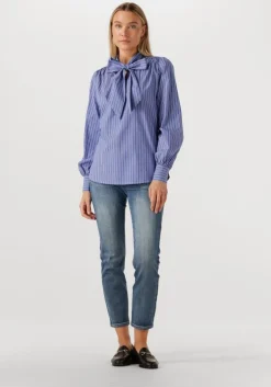 blauwe janice straight leg jeans cooper