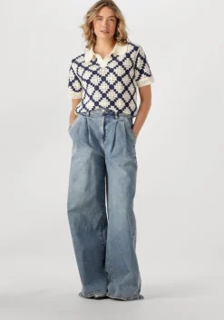 blauwe janice wide jeans dollar