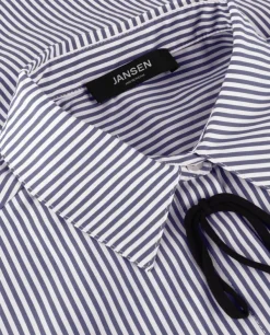 blauwe jansen amsterdam blouses lois blouse csb 798 bowstraps 3/4 sleeve wide fit