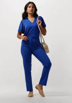 blauwe jansen amsterdam pantalon wq440 woven high waisted ankle pants