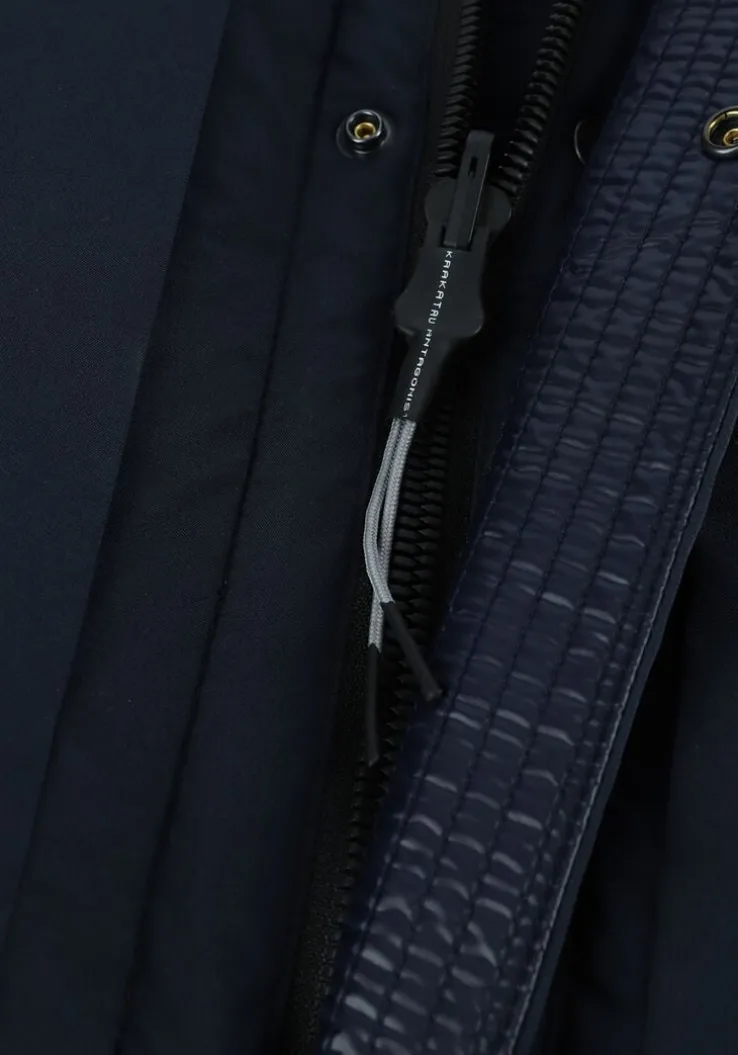 blauwe krakatau parka's qm321