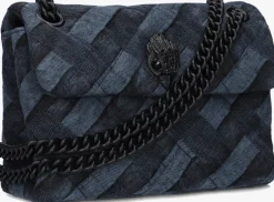 blauwe kurt geiger london schoudertas mini kensington soft bag