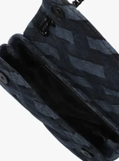 blauwe kurt geiger london schoudertas mini kensington soft bag