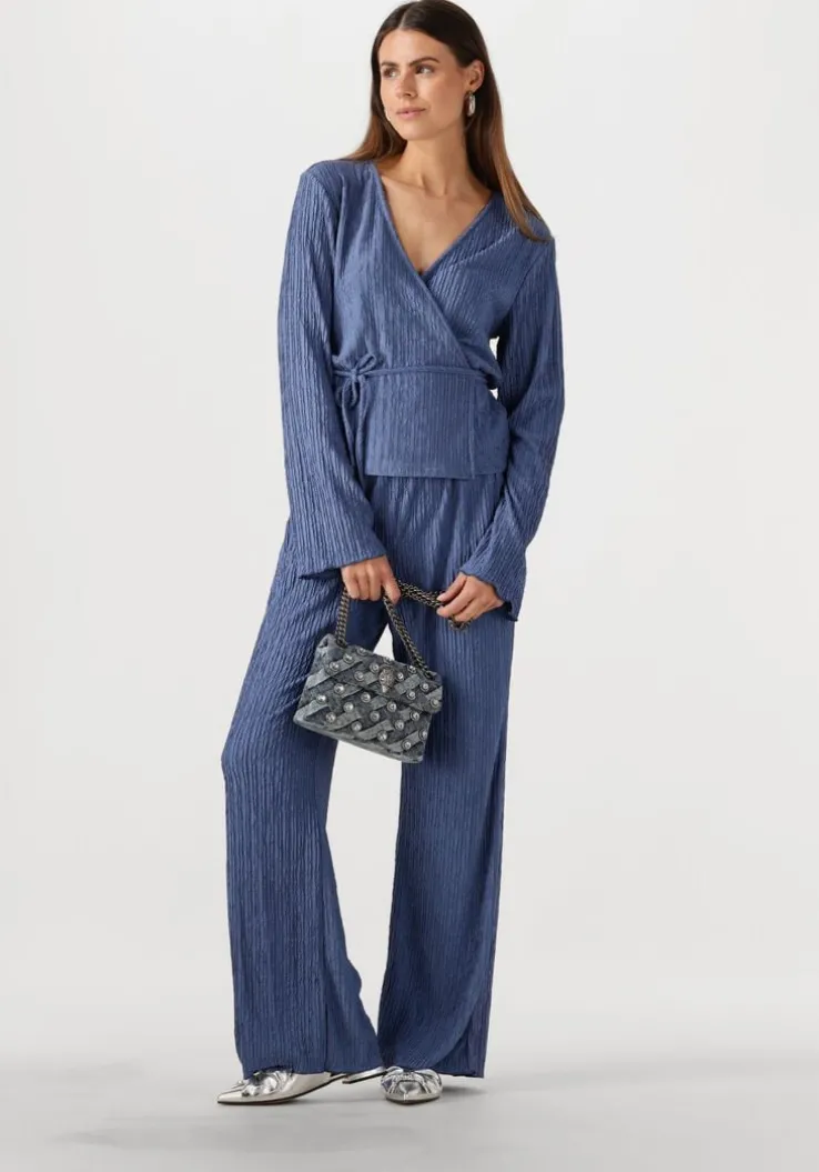 blauwe kurt geiger london schoudertas crystals mini kensington