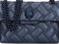 blauwe kurt geiger london schoudertas mini kensington drench